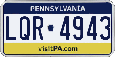 PA license plate LQR4943