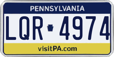 PA license plate LQR4974