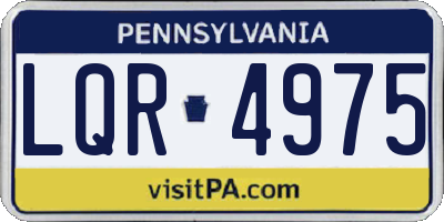 PA license plate LQR4975