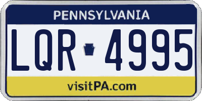 PA license plate LQR4995