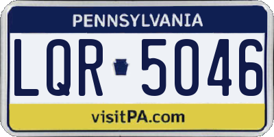 PA license plate LQR5046