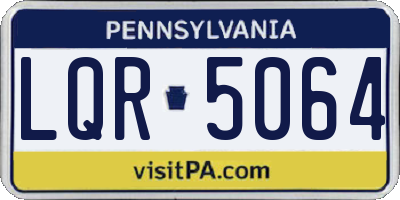 PA license plate LQR5064