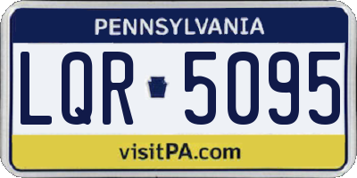 PA license plate LQR5095