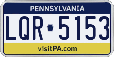 PA license plate LQR5153