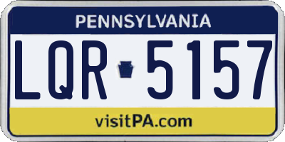 PA license plate LQR5157