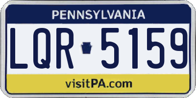 PA license plate LQR5159