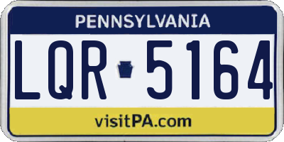 PA license plate LQR5164