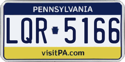 PA license plate LQR5166