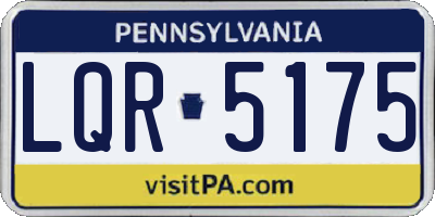 PA license plate LQR5175