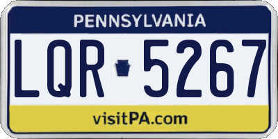 PA license plate LQR5267