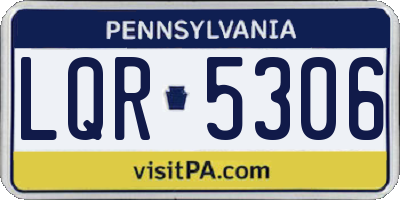 PA license plate LQR5306