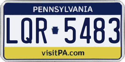 PA license plate LQR5483