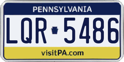 PA license plate LQR5486