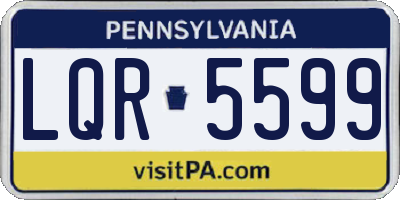 PA license plate LQR5599