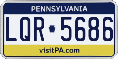 PA license plate LQR5686