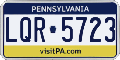 PA license plate LQR5723