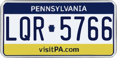 PA license plate LQR5766