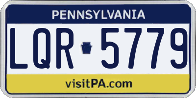 PA license plate LQR5779
