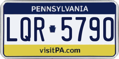 PA license plate LQR5790