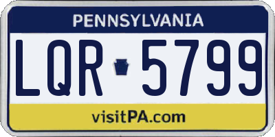PA license plate LQR5799