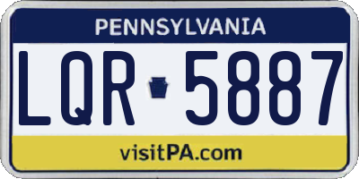 PA license plate LQR5887