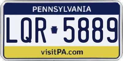 PA license plate LQR5889