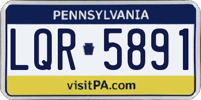 PA license plate LQR5891