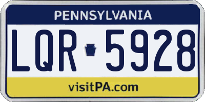 PA license plate LQR5928