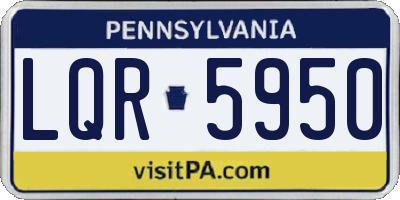 PA license plate LQR5950