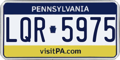 PA license plate LQR5975