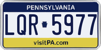 PA license plate LQR5977