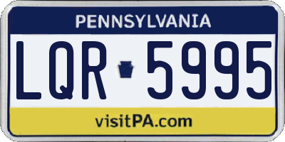 PA license plate LQR5995