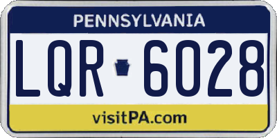 PA license plate LQR6028