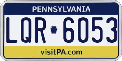 PA license plate LQR6053