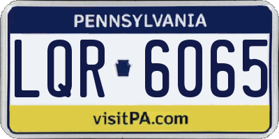 PA license plate LQR6065