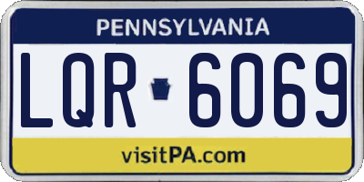 PA license plate LQR6069