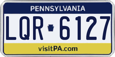 PA license plate LQR6127