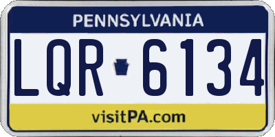 PA license plate LQR6134