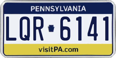PA license plate LQR6141