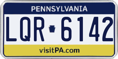 PA license plate LQR6142