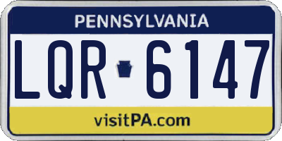 PA license plate LQR6147