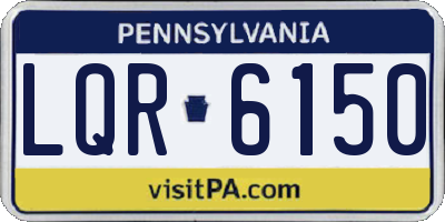 PA license plate LQR6150