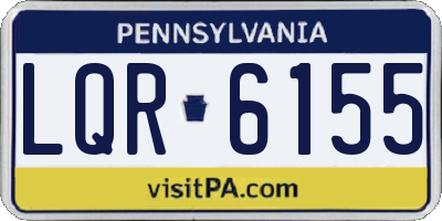 PA license plate LQR6155