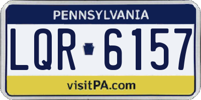 PA license plate LQR6157