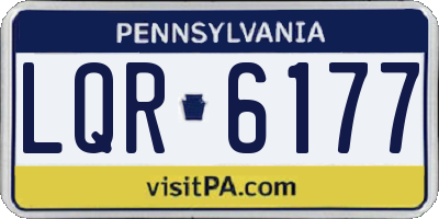 PA license plate LQR6177