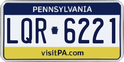 PA license plate LQR6221