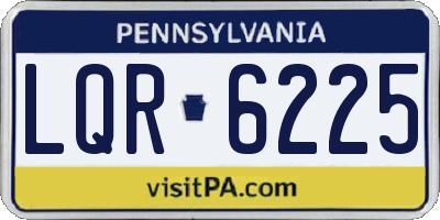 PA license plate LQR6225