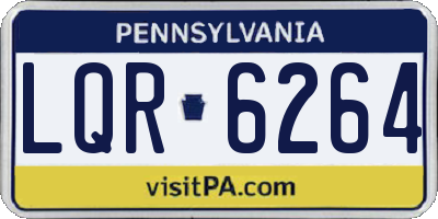 PA license plate LQR6264