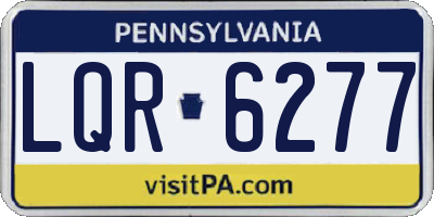 PA license plate LQR6277
