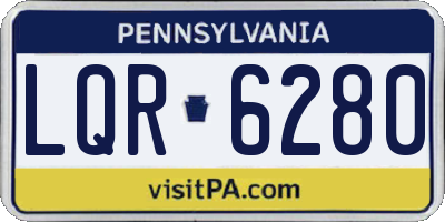 PA license plate LQR6280